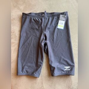 Speedo Endurance+ Jammer Swim Shorts Black Size 30 NWT Competition Training